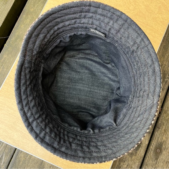 Flipside Hats Primo Reversible Bucket Hat Gray & Brown Wool Tweed & Gray Canvas - Picture 13 of 16